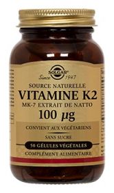 Solgar Vitamine K2 MK7 50 Gélules Végétales