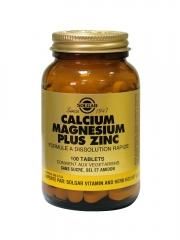 Solgar Calcium Magnésium Plus Zinc 100 Comprimés